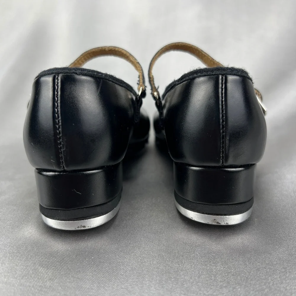 Bloch Techno Tap Black Mary Jane‎ Dance Shoes Kids Size 7M Buckle Strap Low Heel